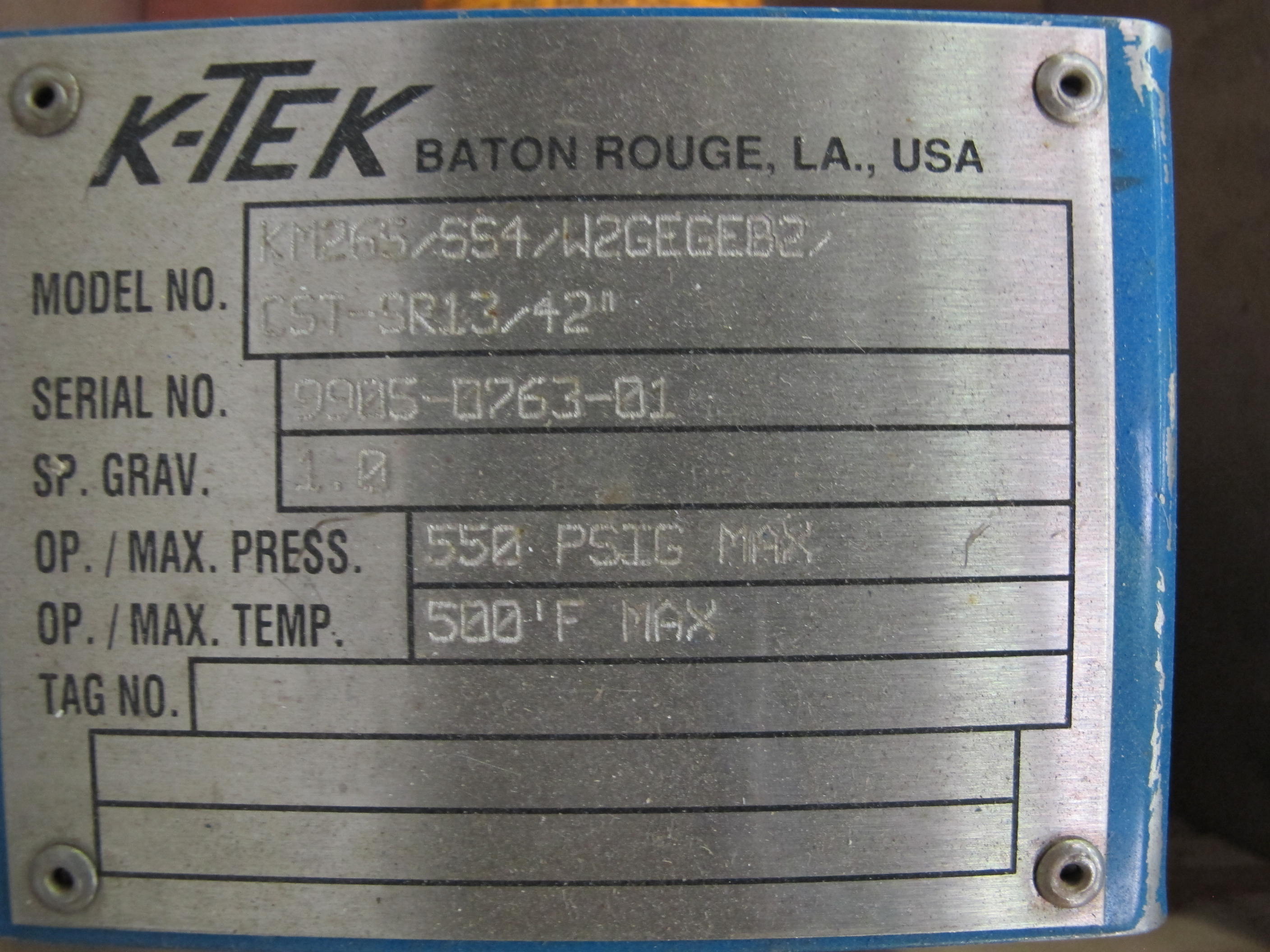 LOT (2) K-TEK MODEL KM26 MAGNETIC LEVEL GAUGES (W-44) LOADING & HANDLING FEE $15-